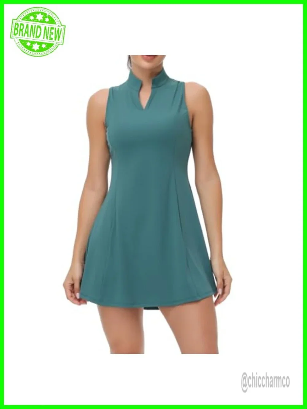 Tennis Golf Dress with Shorts 2 Piece Set Active Athletic Dress